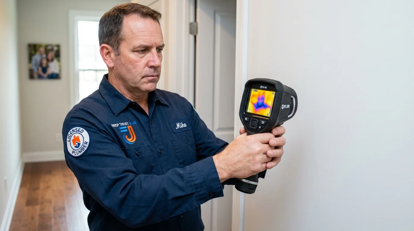 Thermal imaging leak detection by Johns Plumbing LLC in Loyal